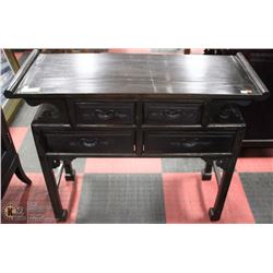 4 DRAWER BLACK WOOD SHOWHOME SOFA TABLE