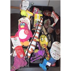 LARGE LOT OF DOG & CAT TOYS INCL KONG