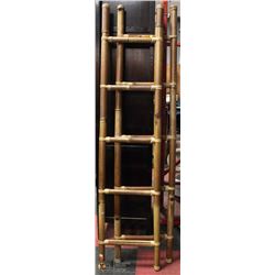 LOT OF 2  DECORATIVE BAMBOO 5' LADDERS