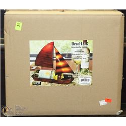 SHIP DESIGN WINE BOTTLE HOLDER