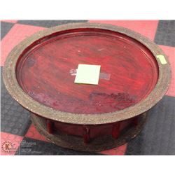 ANTIQUE ROUND LANNA DINING TABLE 32"X11"