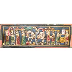 WOOD CARVED AFRICAN WALL HANGING