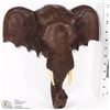 Image 1 : 12" WOOD ELEPHANT HEAD