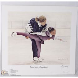 JOHN NEWBY AUTOGRAPHED PRINT “COACH & CONFIDANTE”