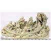 Image 1 : LARGE SANDSTONE CARVING "MEN IN BOAT"