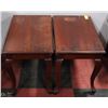 Image 1 : PAIR OF CHERRY WOOD END TABLES 14X24X19