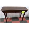 Image 1 : DARK WOOD SOFA TABLE 16X48X34