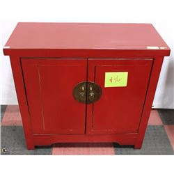SHOWHOME RED WOOD CABINET 17X38X35