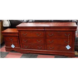 NEW 6 DRAWER DRESSER WITH 2 HIDDEN DRAWERS AND
