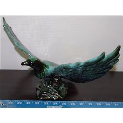 BLUE MOUNTAIN POTTERY EAGLE FIGURE.