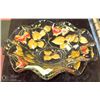 Image 1 : RUFFLED EDGE GOOFUS/CHANCE? GLASS  PLATTER