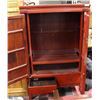 Image 2 : RED WOOD ASIAN STYLE ARMOIRE 41X24X67