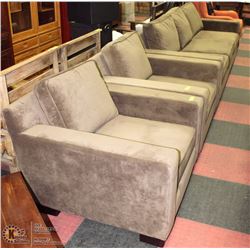 SHOWHOME SAGE FABRIC SOFA WITH 2 CHAIRS