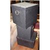 Image 1 : LOT OF 3 BLACK WICKER BOXES