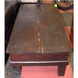 SOLID WOOD COFFEE TABLE (CRACKED)