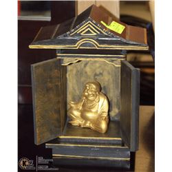 VINTAGE CHINESE "GOLD BUDDAH" INSIDE A TEMPLE