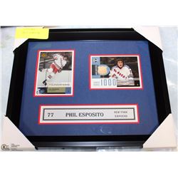 PHIL ESPOSITO N.Y. RANGERS  AUTHENTIC GAME USED