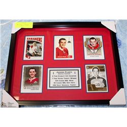 #1 JACQUES PLANTE  HOCKEY CARD COLLECTION 5 CARDS