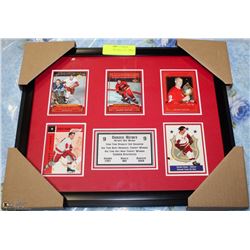 #9 GORDIE HOWE  HOCKEY CARD COLLECTION 5 CARDS