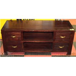 DARK BROWN ENTERTAINMENT STAND 18X47X20
