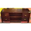 Image 1 : DARK BROWN ENTERTAINMENT STAND 18X47X20