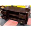 Image 2 : DARK BROWN ENTERTAINMENT STAND 18X47X20