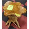 Image 2 : DESIGNER WOOD END TABLE APPROX 20"H