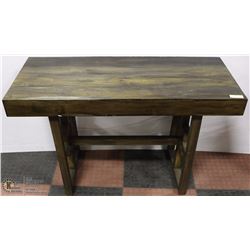 DARK WOOD SOFA TABLE 19.5X47X30