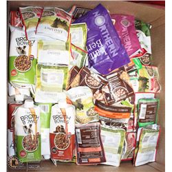 LARGE LOT OF PET TREATS INDIVIDUALLY BAGGED