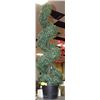 Image 1 : SHOW HOME 45 INCH SPIRAL PLASTIC TREE