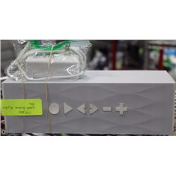 WHITE  JAWBONE BIG JAM BOX BLUETOOTH  SPEAKER