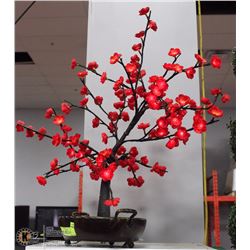 LIGHT UP CHERRY BLOSSOM BONSAI TREE, 30 INCH TALL