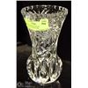 Image 1 : VINTAGE ESTATE PINWHEEL CRYSTAL FLOWER VASE -
