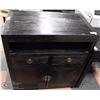 Image 1 : BLACK WOOD 2 DRAWER 2 DOOR CABINET