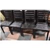 Image 1 : 4 ESPRESSO COLOR  WOOD DINING CHAIRS