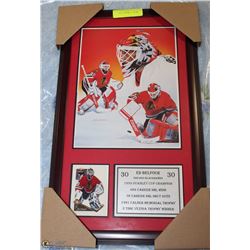 ED BELFOUR #30  HOCKEY CARD