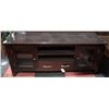 Image 1 : BLACK WOOD ENTERTAINMENT STAND 55X17.5X24