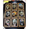 Image 1 : 9 PINACLE GOALIE MASKS HOCKEY CARDS