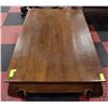 Image 2 : WOOD SQUARE COFFEE TABLE 30X29X16