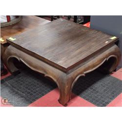 WOOD SQUARE COFFEE TABLE 30X29X16