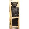 Image 3 : BLACK CONCRETE OLD WOMAN HEAVY STATUE 38"H