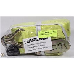 2" X 27'   HEAVY DUTY RATCHET TIE DOWN