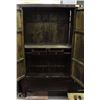 Image 2 : LARGE DARK WOOD ARMOIRE 44X22.5X75