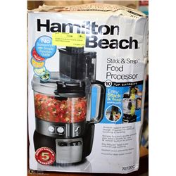 HAMILTON BEACH STACK & SNAP FOOD PROCESSOR