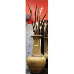 LARGE CLAY VASE, 26” HIGH