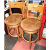 Image 1 : PAIR OF SWIVEL BAR STOOLS