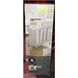 HOMETRENDS 4 BIN LAUNDRY SORTER WITH