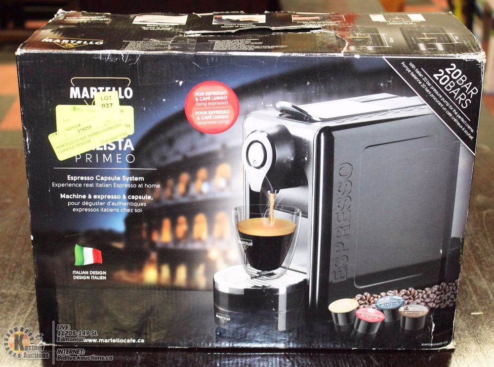MARTELLO CAFÉ PRIMEO ESPRESSO CAPSULE SYSTEM
