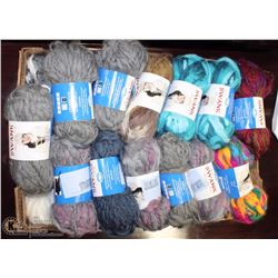 XLARGE FLAT OFSWANK YARN,70%ACRYLIC,30% WOOL