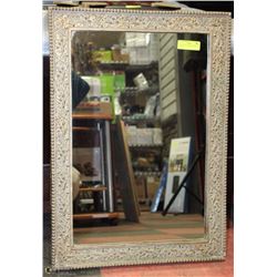 LEAF ETCHED FRAMED MIRROR (29"X20") -